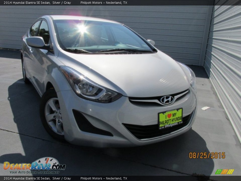 2014 Hyundai Elantra SE Sedan Silver / Gray Photo #1