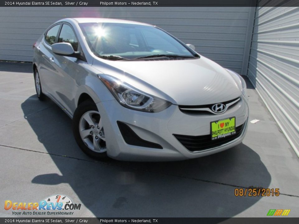 2014 Hyundai Elantra SE Sedan Silver / Gray Photo #2