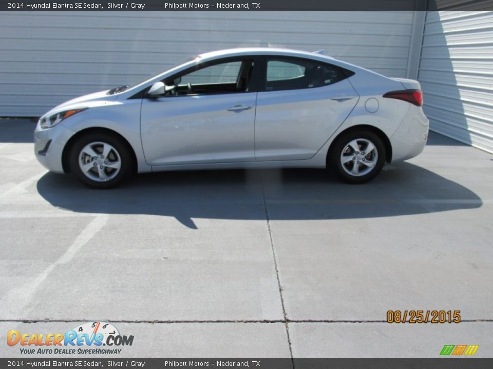2014 Hyundai Elantra SE Sedan Silver / Gray Photo #3