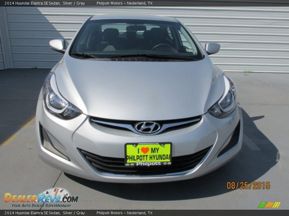 2014 Hyundai Elantra SE Sedan Silver / Gray Photo #5