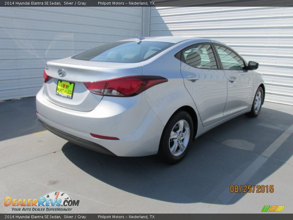 2014 Hyundai Elantra SE Sedan Silver / Gray Photo #9