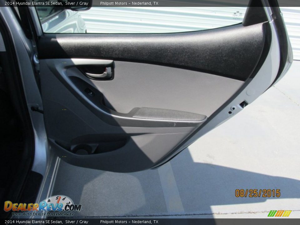 2014 Hyundai Elantra SE Sedan Silver / Gray Photo #25