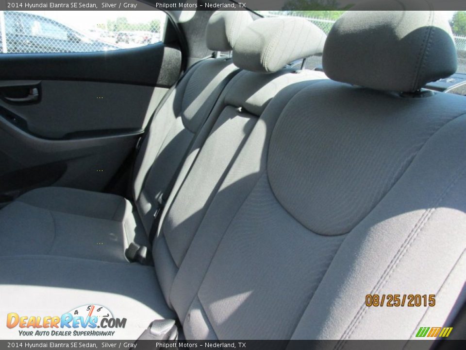 2014 Hyundai Elantra SE Sedan Silver / Gray Photo #28