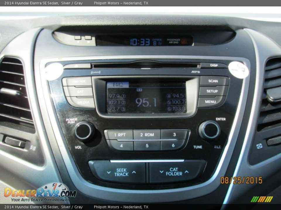 2014 Hyundai Elantra SE Sedan Silver / Gray Photo #34