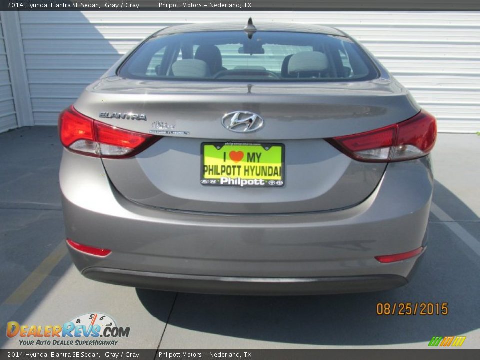2014 Hyundai Elantra SE Sedan Gray / Gray Photo #10