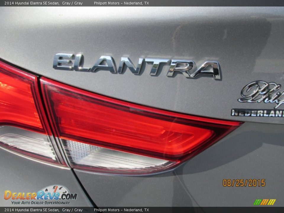 2014 Hyundai Elantra SE Sedan Gray / Gray Photo #14
