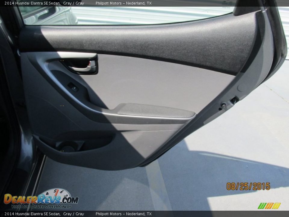 2014 Hyundai Elantra SE Sedan Gray / Gray Photo #25