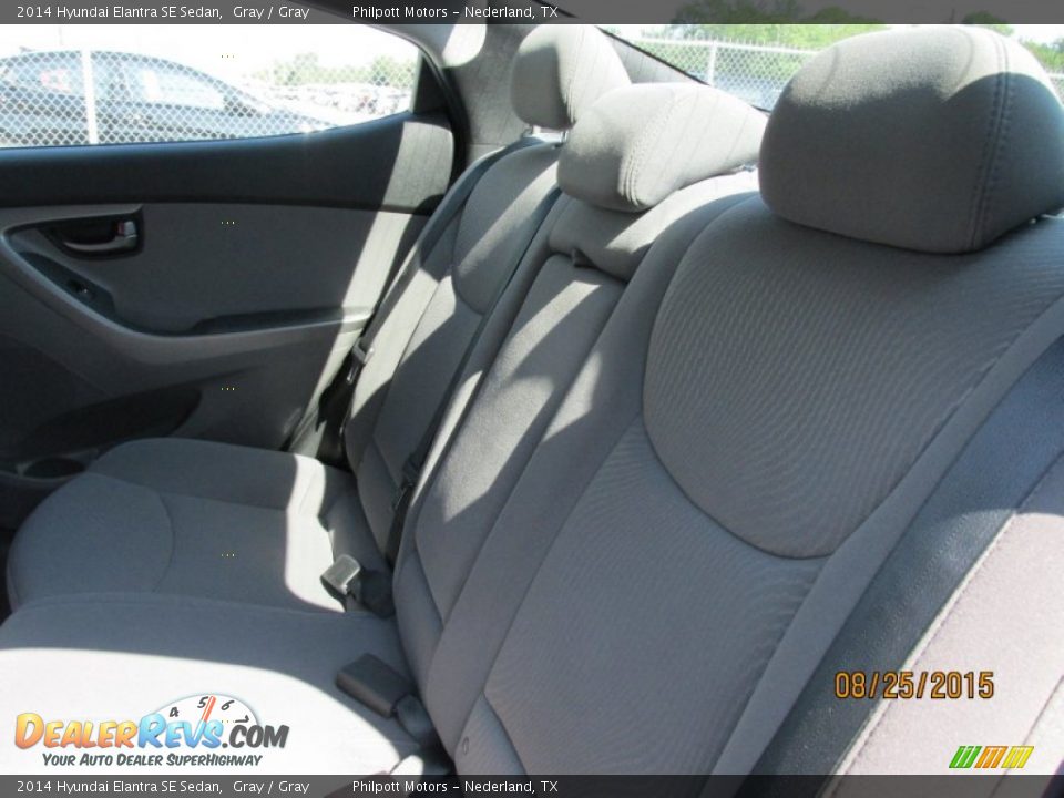 2014 Hyundai Elantra SE Sedan Gray / Gray Photo #28