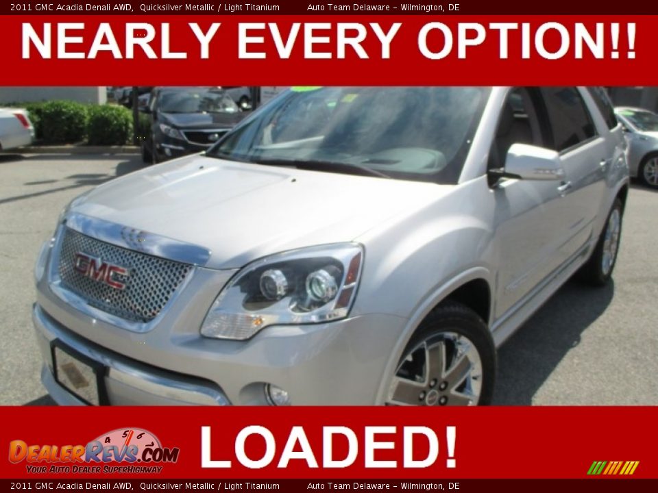 2011 GMC Acadia Denali AWD Quicksilver Metallic / Light Titanium Photo #1