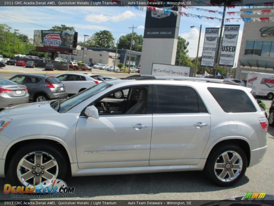 2011 GMC Acadia Denali AWD Quicksilver Metallic / Light Titanium Photo #6