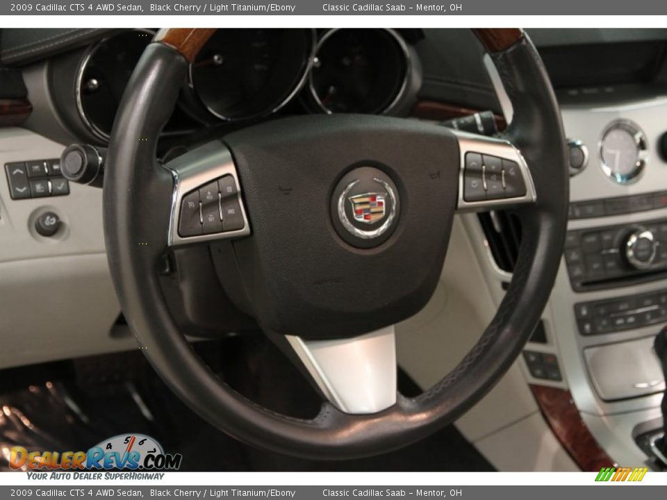 2009 Cadillac CTS 4 AWD Sedan Black Cherry / Light Titanium/Ebony Photo #6