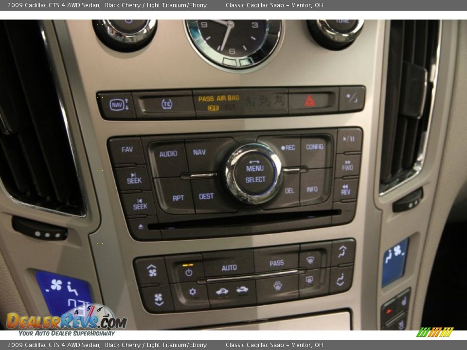 2009 Cadillac CTS 4 AWD Sedan Black Cherry / Light Titanium/Ebony Photo #10