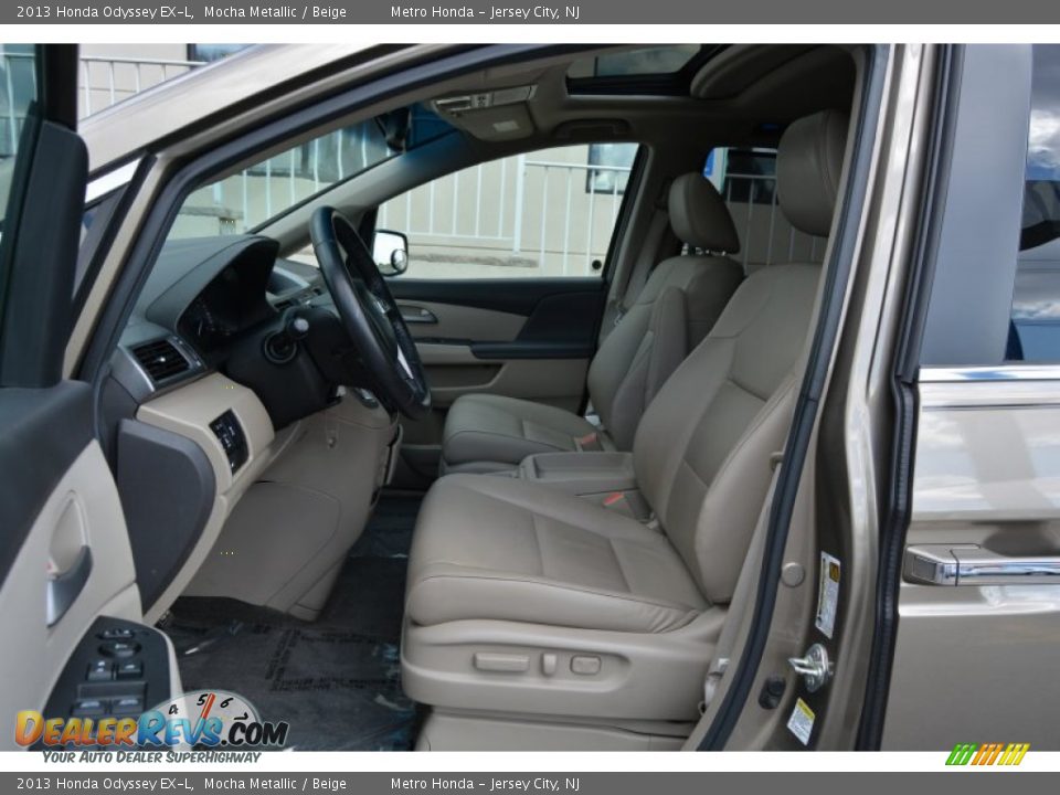 2013 Honda Odyssey EX-L Mocha Metallic / Beige Photo #12