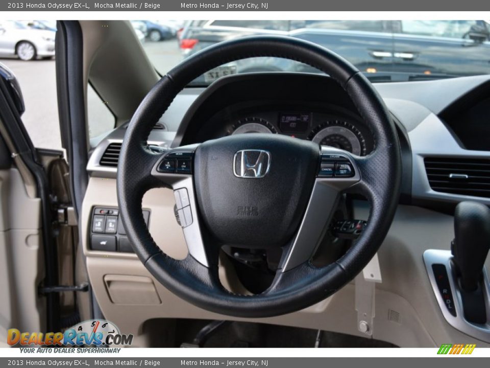 2013 Honda Odyssey EX-L Mocha Metallic / Beige Photo #16