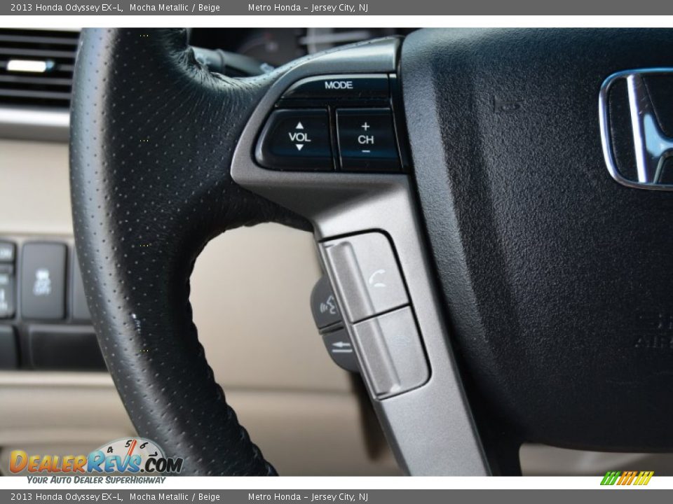 2013 Honda Odyssey EX-L Mocha Metallic / Beige Photo #18