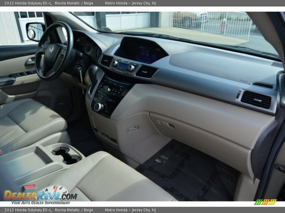 2013 Honda Odyssey EX-L Mocha Metallic / Beige Photo #25