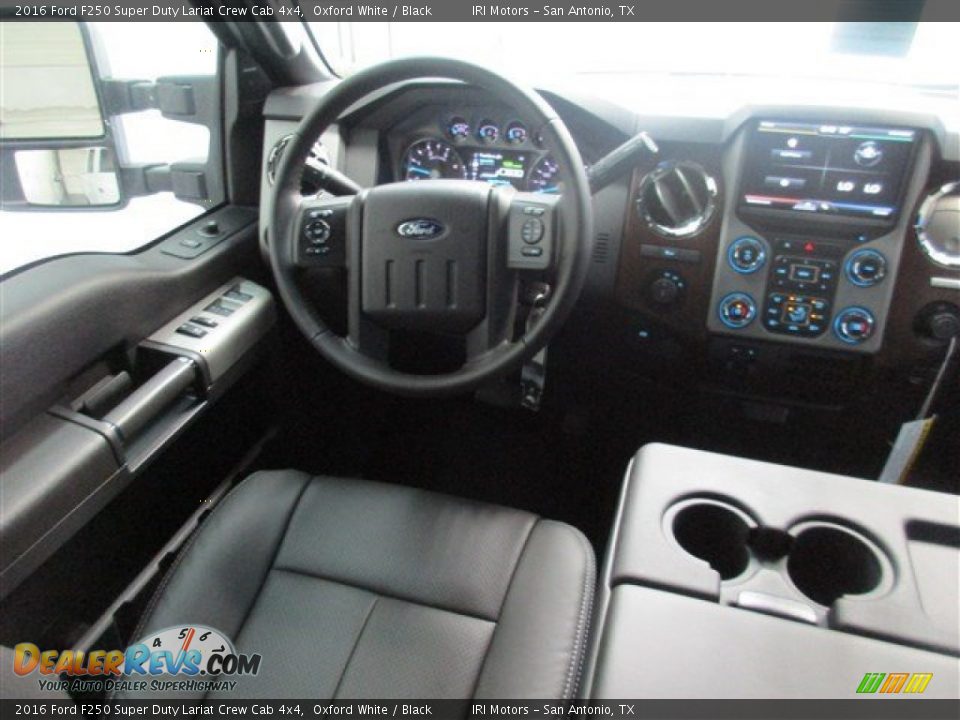 2016 Ford F250 Super Duty Lariat Crew Cab 4x4 Oxford White / Black Photo #12