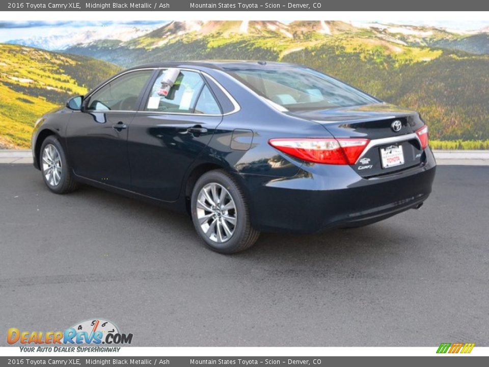 2016 Toyota Camry XLE Midnight Black Metallic / Ash Photo #3