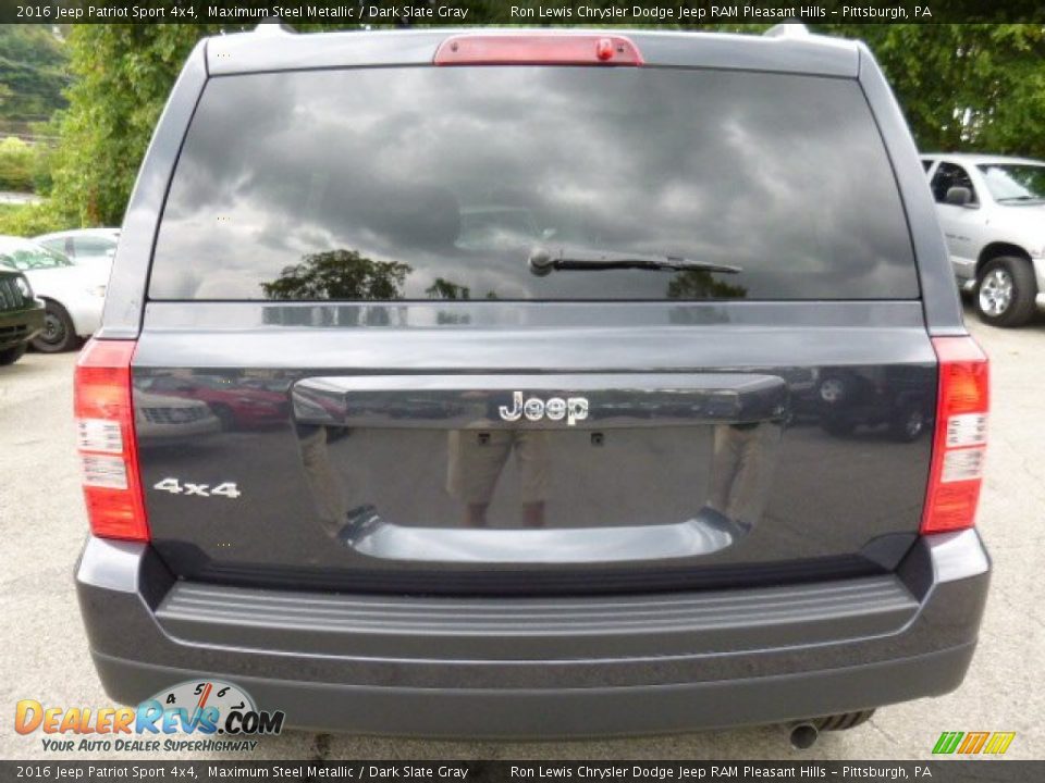 2016 Jeep Patriot Sport 4x4 Maximum Steel Metallic / Dark Slate Gray Photo #4