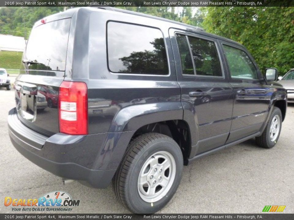 2016 Jeep Patriot Sport 4x4 Maximum Steel Metallic / Dark Slate Gray Photo #5