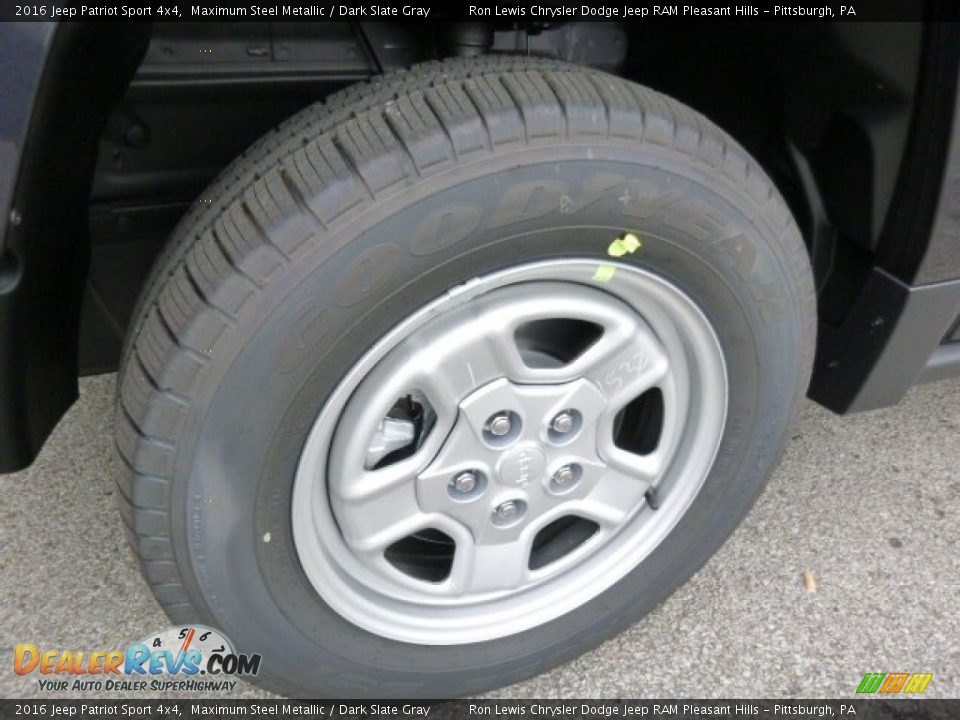 2016 Jeep Patriot Sport 4x4 Maximum Steel Metallic / Dark Slate Gray Photo #11