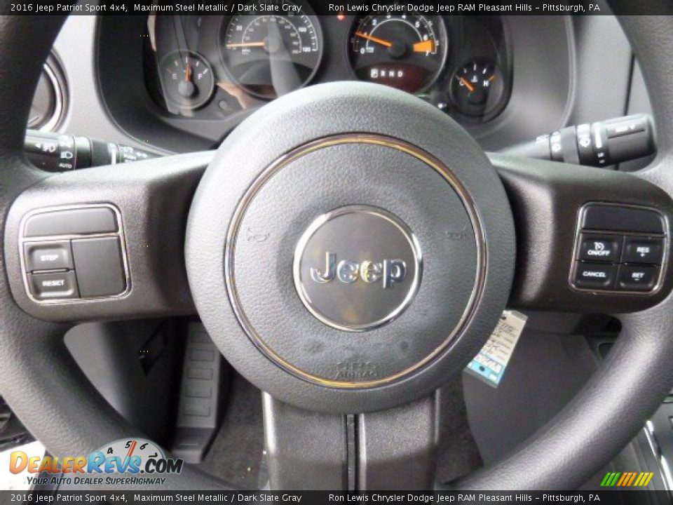 2016 Jeep Patriot Sport 4x4 Maximum Steel Metallic / Dark Slate Gray Photo #16