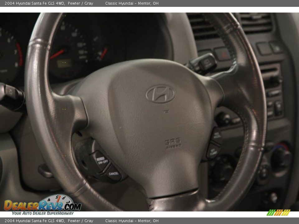 2004 Hyundai Santa Fe GLS 4WD Pewter / Gray Photo #6