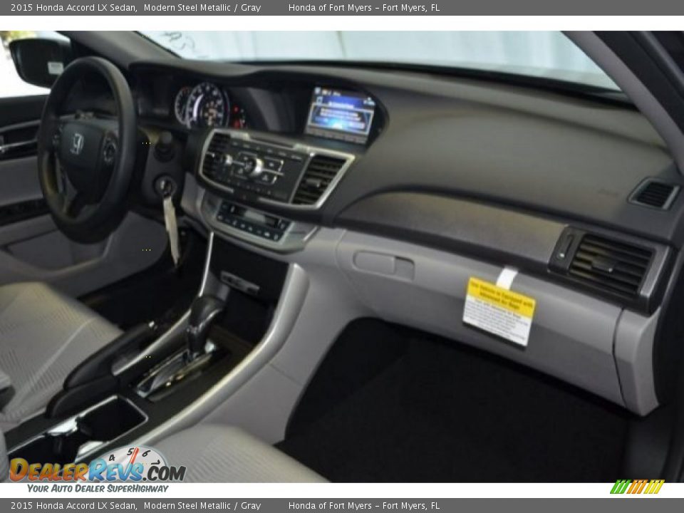2015 Honda Accord LX Sedan Modern Steel Metallic / Gray Photo #24