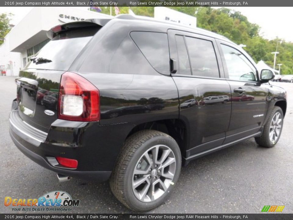 2016 Jeep Compass High Altitude 4x4 Black / Dark Slate Gray Photo #5