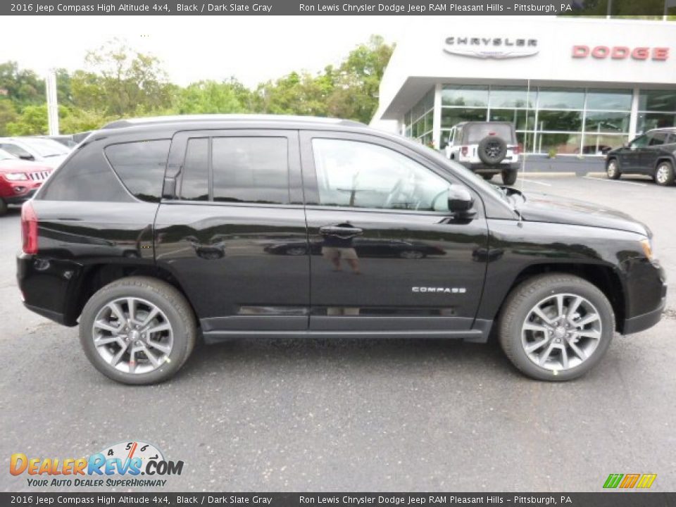 2016 Jeep Compass High Altitude 4x4 Black / Dark Slate Gray Photo #6