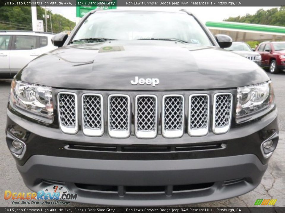 2016 Jeep Compass High Altitude 4x4 Black / Dark Slate Gray Photo #8