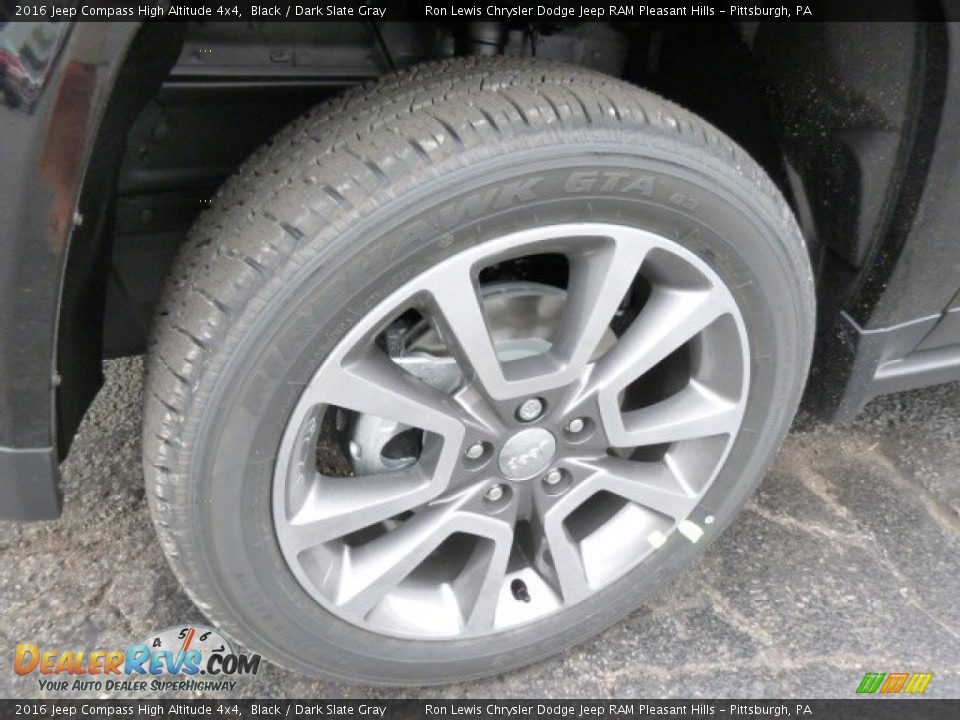 2016 Jeep Compass High Altitude 4x4 Black / Dark Slate Gray Photo #9