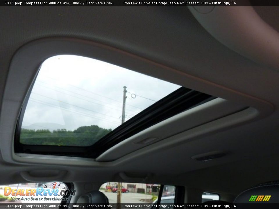 2016 Jeep Compass High Altitude 4x4 Black / Dark Slate Gray Photo #15