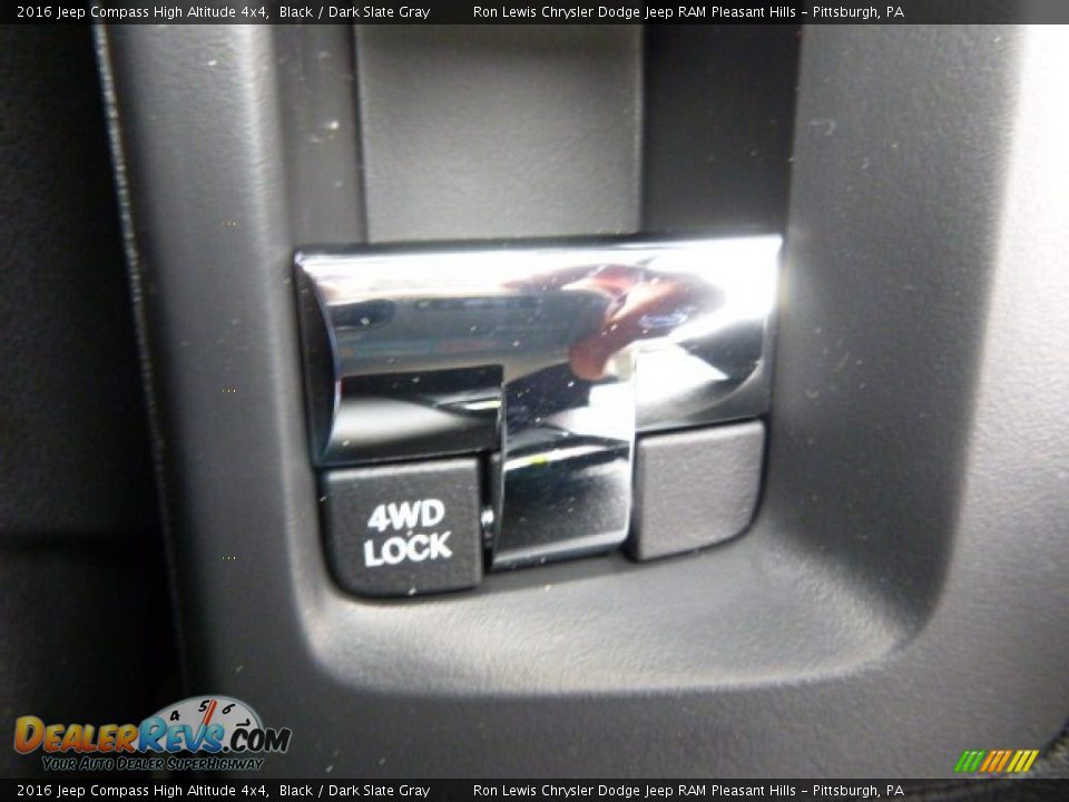 2016 Jeep Compass High Altitude 4x4 Black / Dark Slate Gray Photo #18