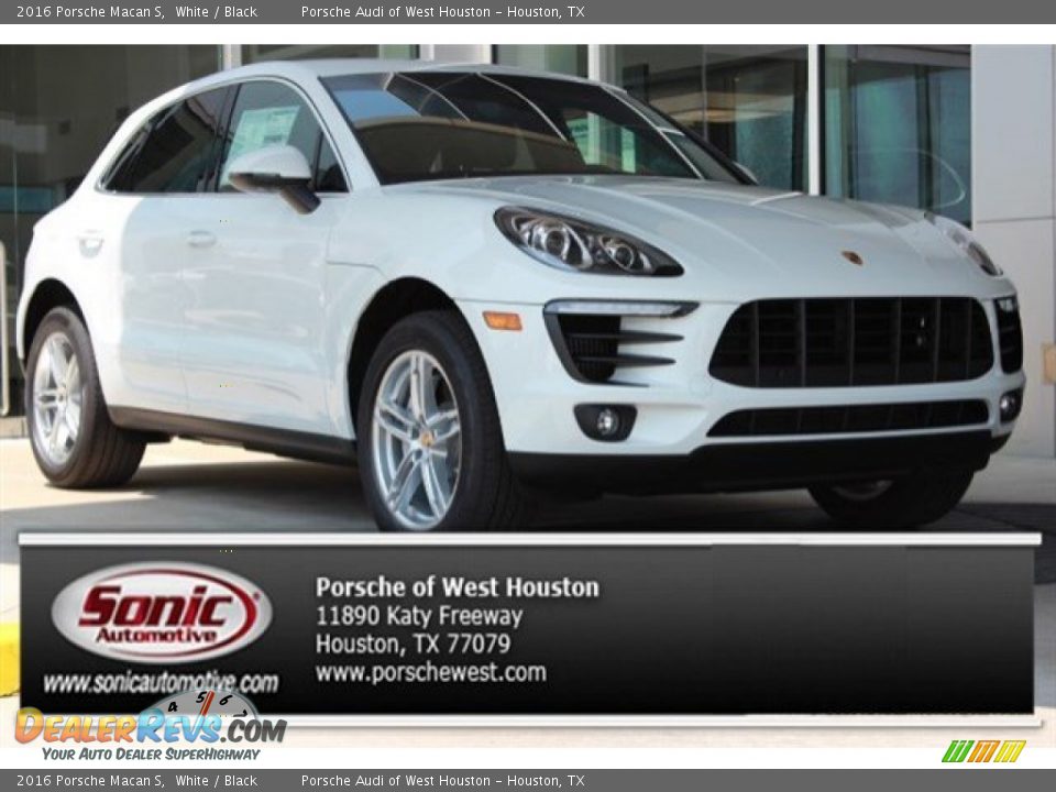 2016 Porsche Macan S White / Black Photo #1