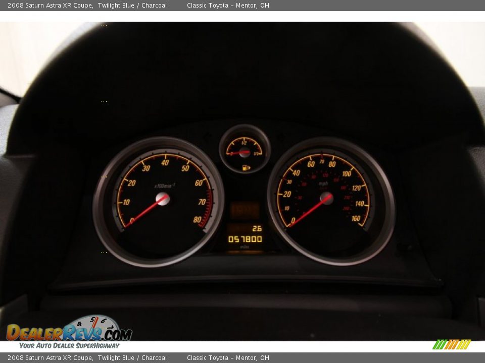 2008 Saturn Astra XR Coupe Gauges Photo #7