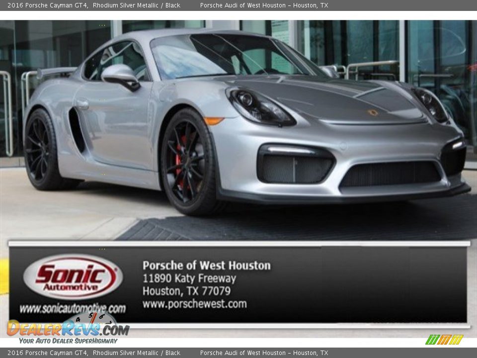 2016 Porsche Cayman GT4 Rhodium Silver Metallic / Black Photo #1