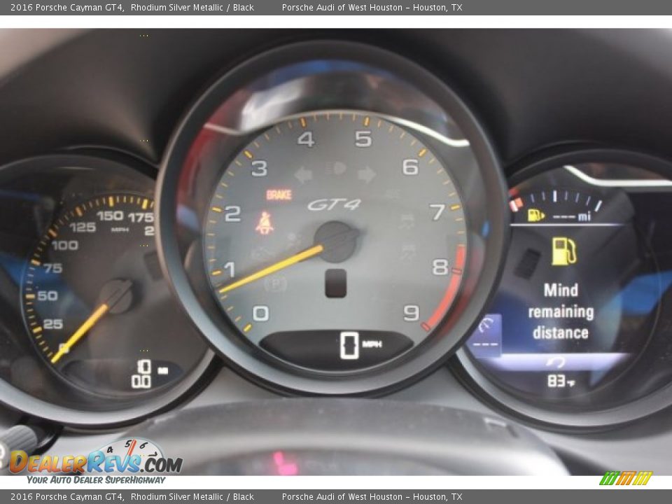 2016 Porsche Cayman GT4 Gauges Photo #29