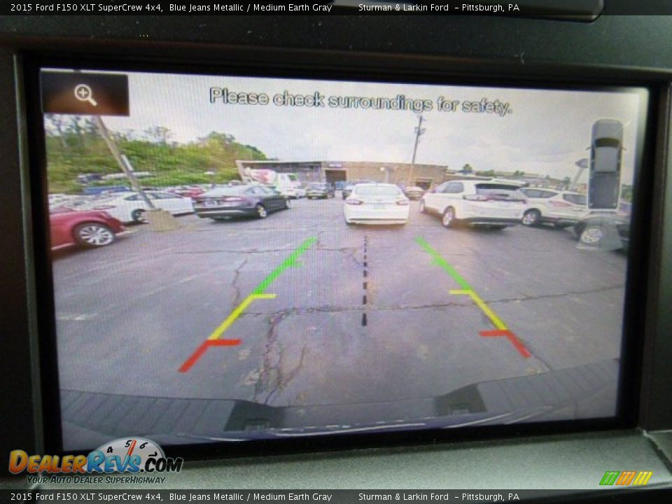 2015 Ford F150 XLT SuperCrew 4x4 Blue Jeans Metallic / Medium Earth Gray Photo #13