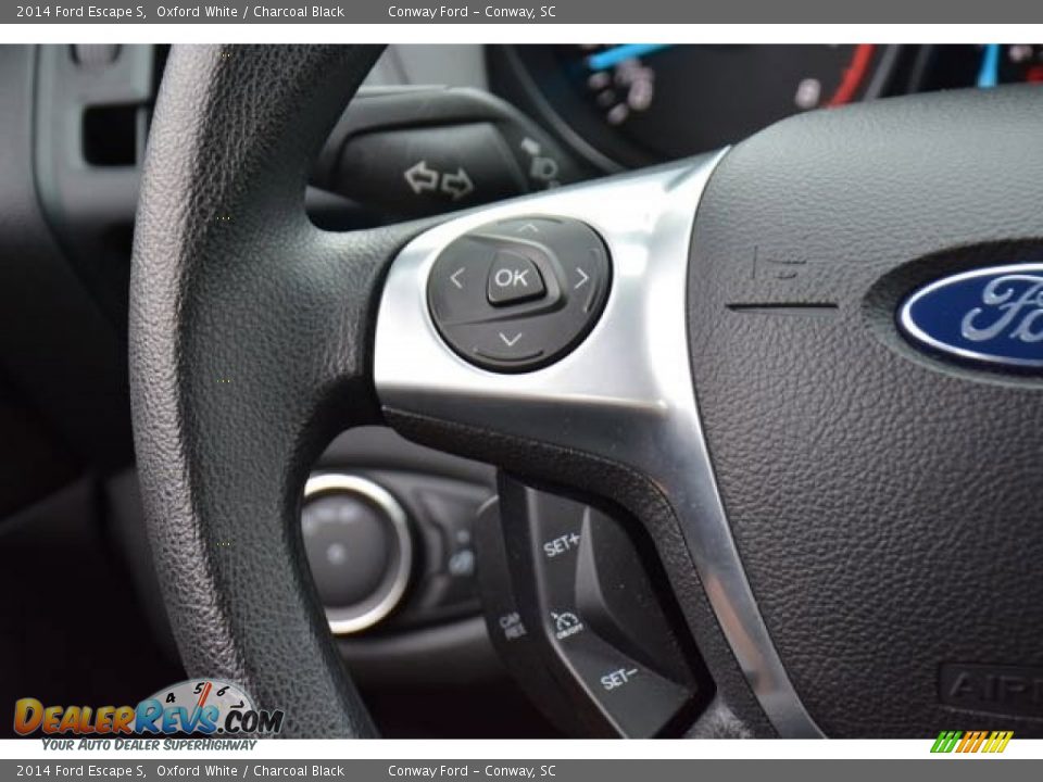 2014 Ford Escape S Oxford White / Charcoal Black Photo #23