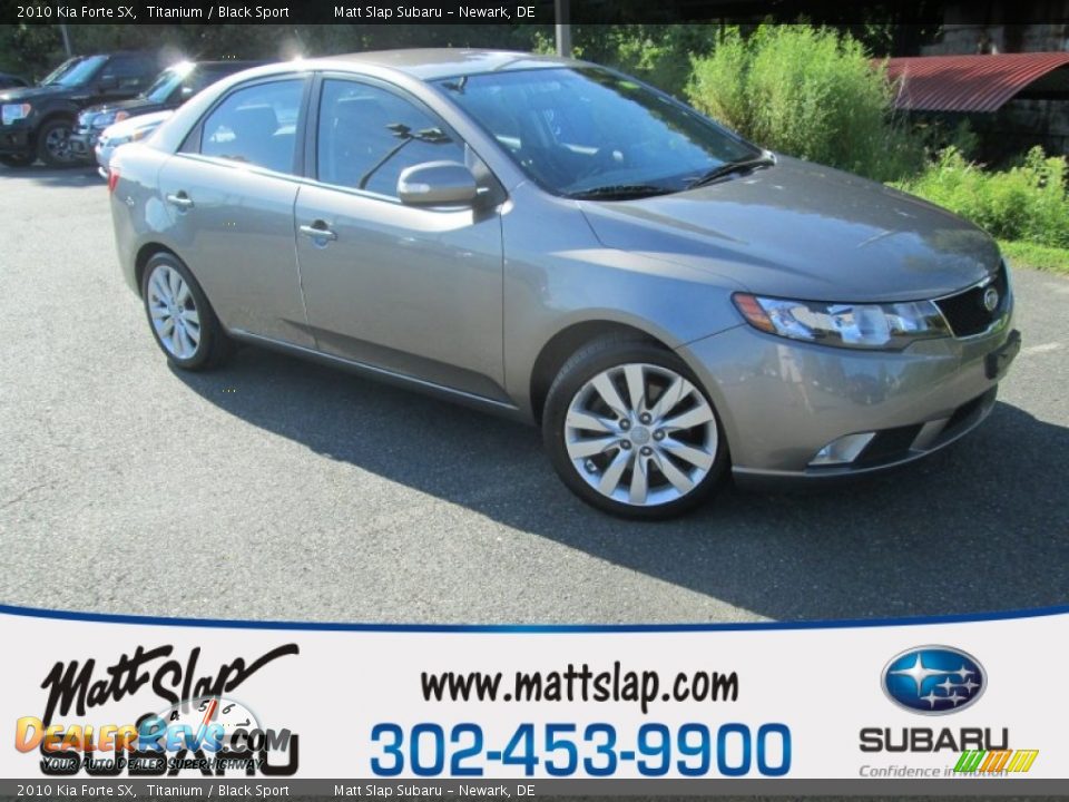 2010 Kia Forte SX Titanium / Black Sport Photo #1