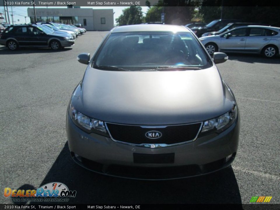 2010 Kia Forte SX Titanium / Black Sport Photo #3