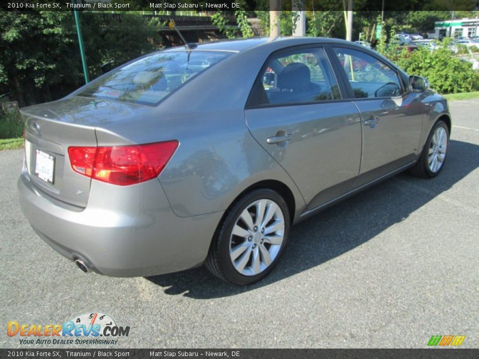 2010 Kia Forte SX Titanium / Black Sport Photo #6