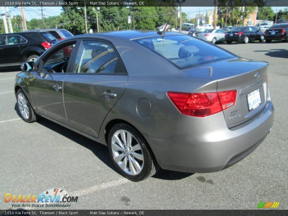 2010 Kia Forte SX Titanium / Black Sport Photo #8