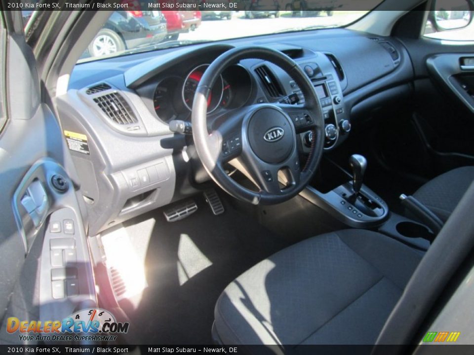2010 Kia Forte SX Titanium / Black Sport Photo #10