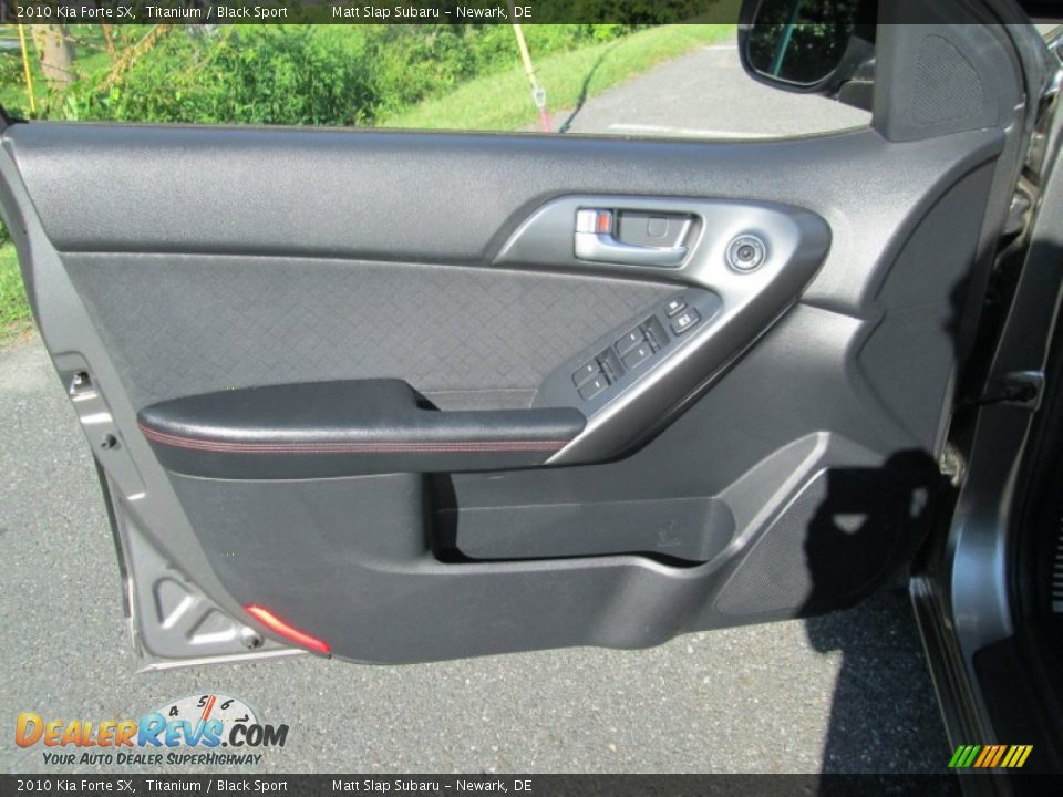2010 Kia Forte SX Titanium / Black Sport Photo #12