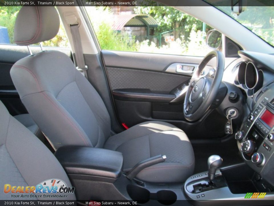 2010 Kia Forte SX Titanium / Black Sport Photo #15