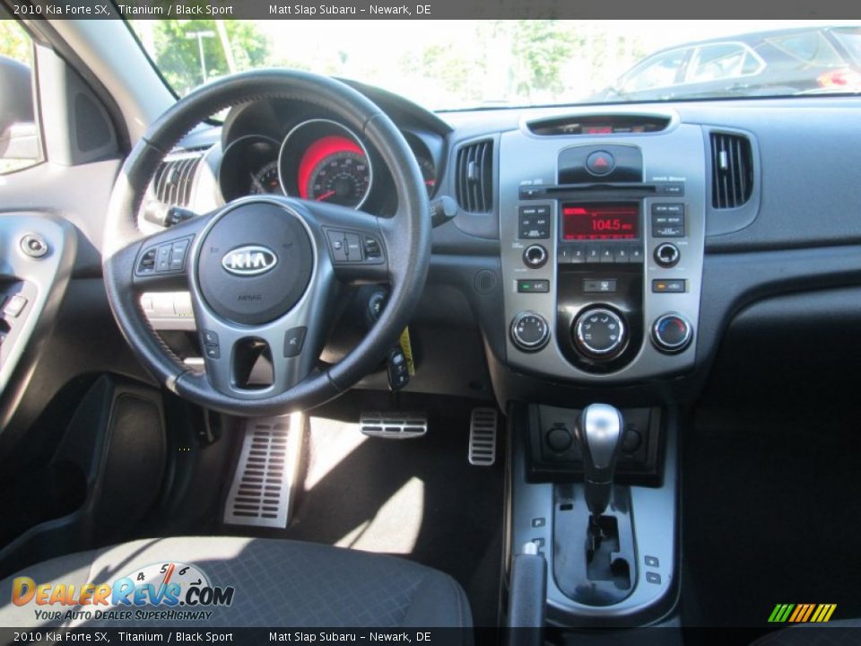 2010 Kia Forte SX Titanium / Black Sport Photo #16