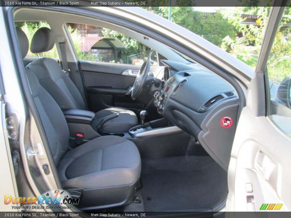 2010 Kia Forte SX Titanium / Black Sport Photo #17