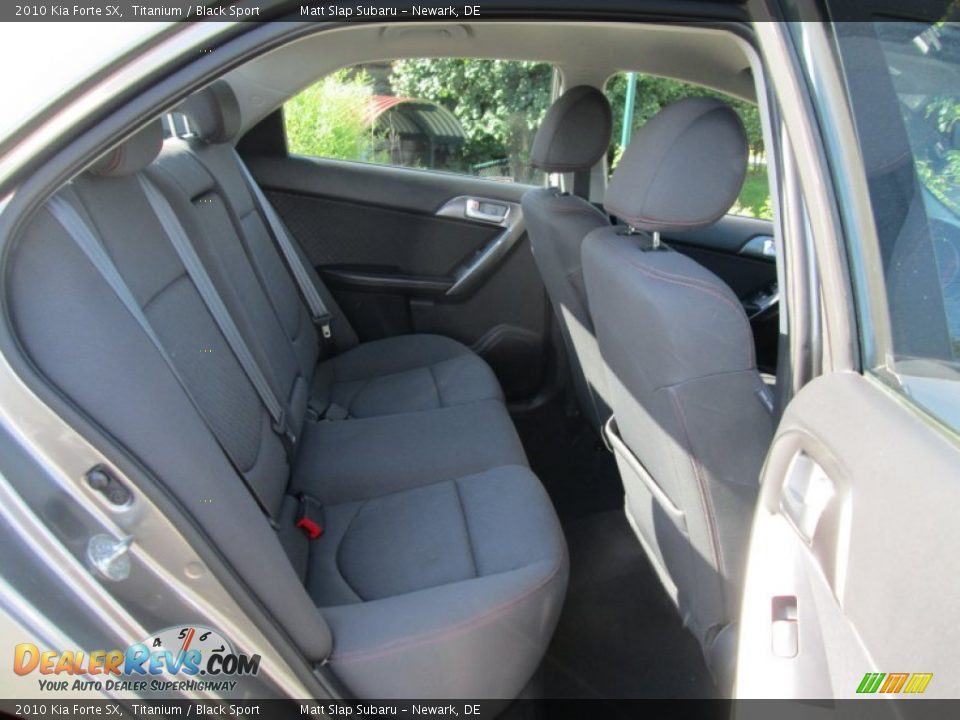 2010 Kia Forte SX Titanium / Black Sport Photo #18